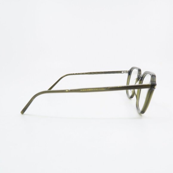 Saint Laurent SL387 004 53mm Brown Olive Transparent Hexagonal New Eyeglasses. - Picture 5 of 8